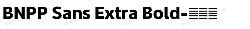 BNPP Sans Extra Bold字体转换
